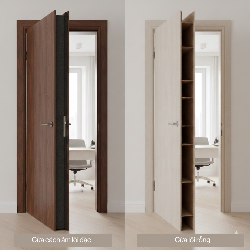Cửa nội thất cách âm tốt cho phòng ngủ