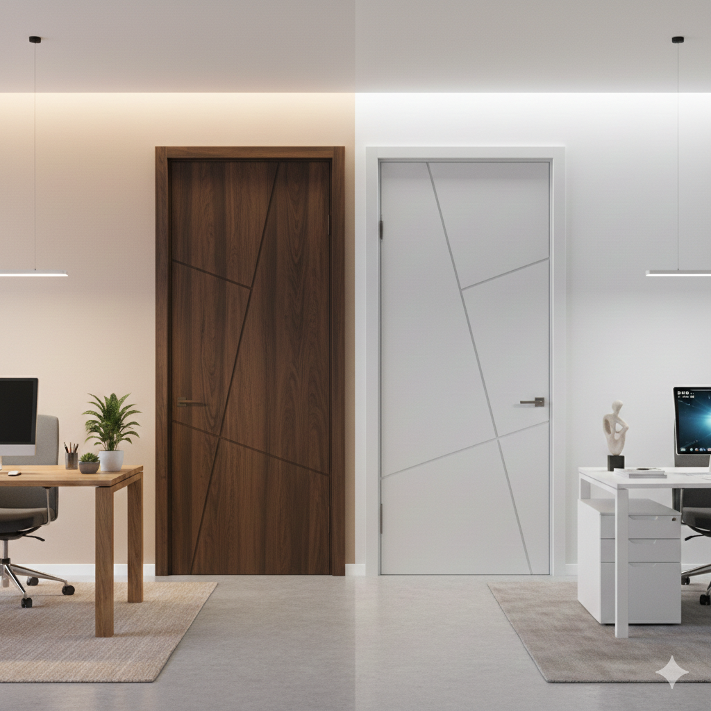 Nên chọn cửa gỗ công nghiệp hay cửa nhựa Composite
