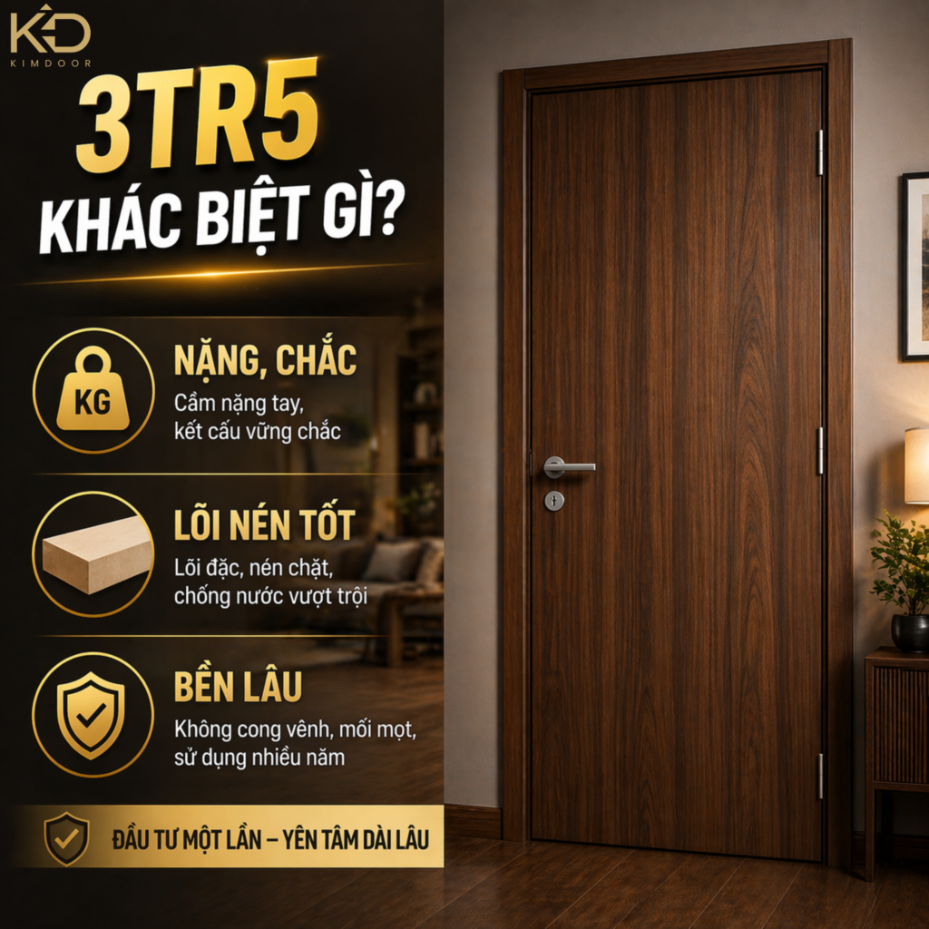 Cách nhận biết cửa nhựa Composite tốt và kém