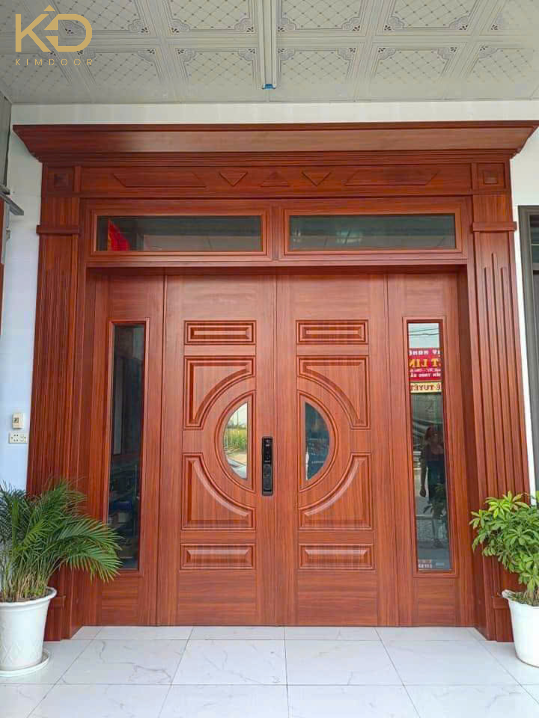 Cửa thép vân gỗ