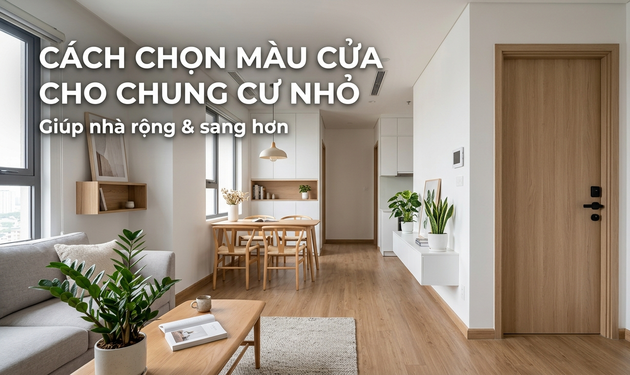 Cách chọn màu cửa cho chung cư nhỏ
