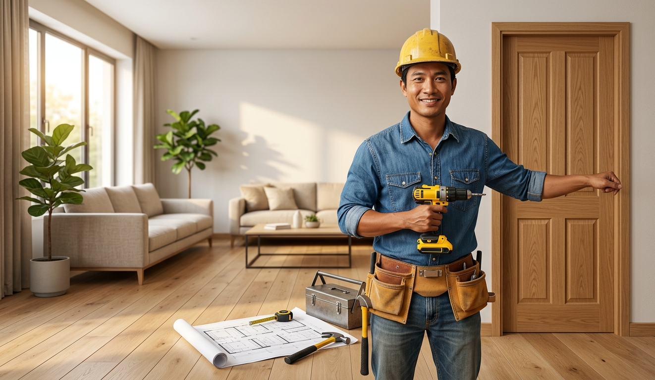 Hướng dẫn lắp đặt cửa nhựa composite cao cấp