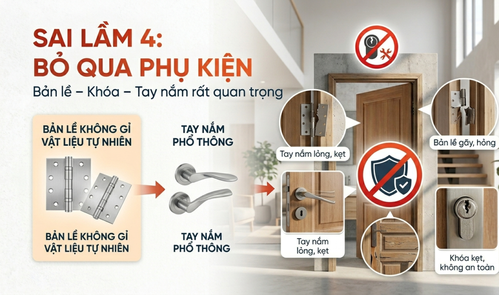 5 sai lầm khi chọn cửa nhà khiến bạn tốn tiền oan