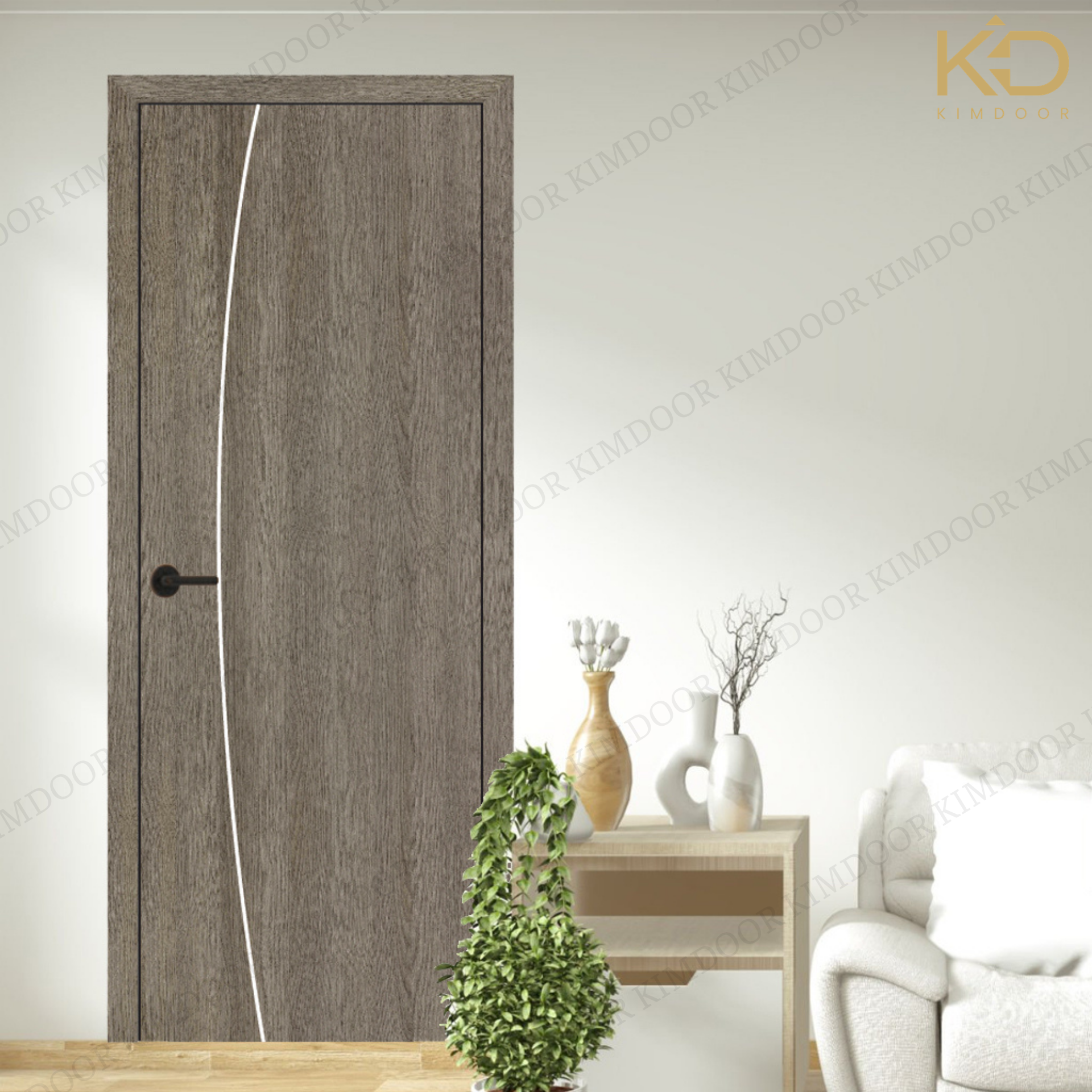 Cửa nhựa vân gỗ Composite Đài Loan - KD.54-25