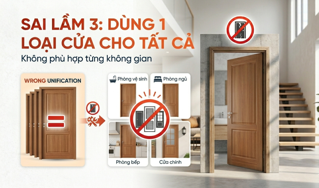 5 sai lầm khi chọn cửa nhà khiến bạn tốn tiền oan