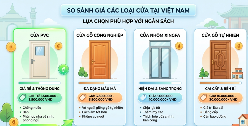 Cửa nhựa PVC Đài Loan